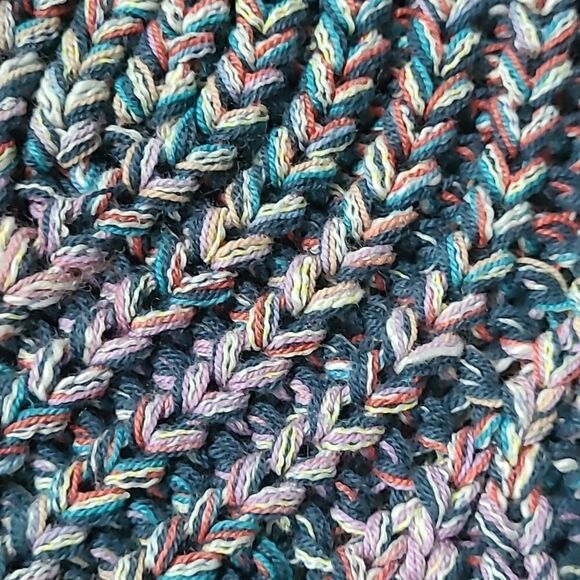 NEW 3X ANTHROPOLOGIE rainbow weave vneck cotton blend oversized sweater NWT - Picture 15 of 16